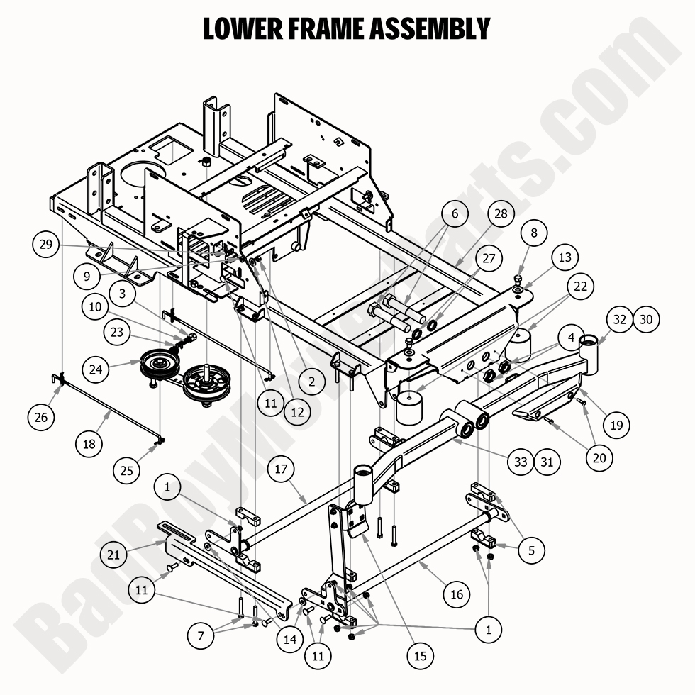 2020 Maverick - Lower Frame Assembly